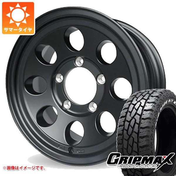 【タイヤ交換対象】ジムニー用 サマータイヤ グリップマックス マッドレイジ R/T MAX LT185/85R16 105/103Q ホワイトレター ジムライン タイプ2 5.5-16 タイヤホイール4本セット
