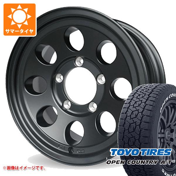 【タイヤ交換対象】5本セット ジムニーシエラ JB74W用 サマータイヤ トーヨー オープンカントリー A/T3 195/80R15 107/105N LT ホワイトレター ジムライン タイプ2 6.0-15 タイヤホイール5本セット