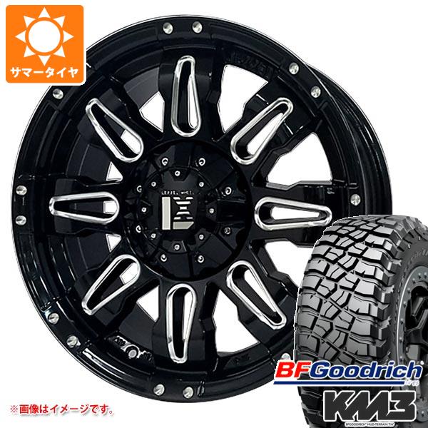 【タイヤ交換対象】5本セット FJクルーザー 10系用 サマータイヤ BFグッドリッチ マッドテレーンT/A KM3 LT265/70R17 121/118Q オフビート レクセル バレーノ オフロードスタイル 8.0-17 タイヤホイール5本セット