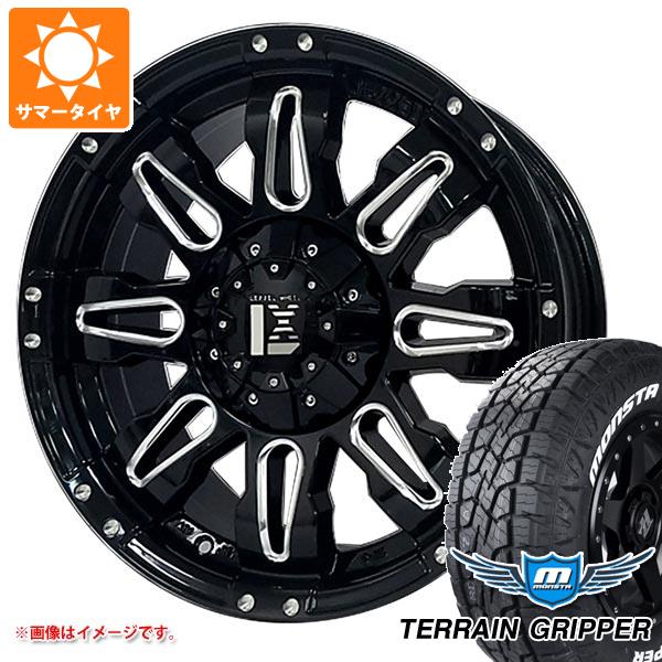 【タイヤ交換対象】LX570用 サマータイヤ モンスタ テレーングリッパー 285/50R20 116H XL ホワイトレター オフビート レクセル バレーノ オフロードスタイル 9.0-20 タイヤホイール4本セット