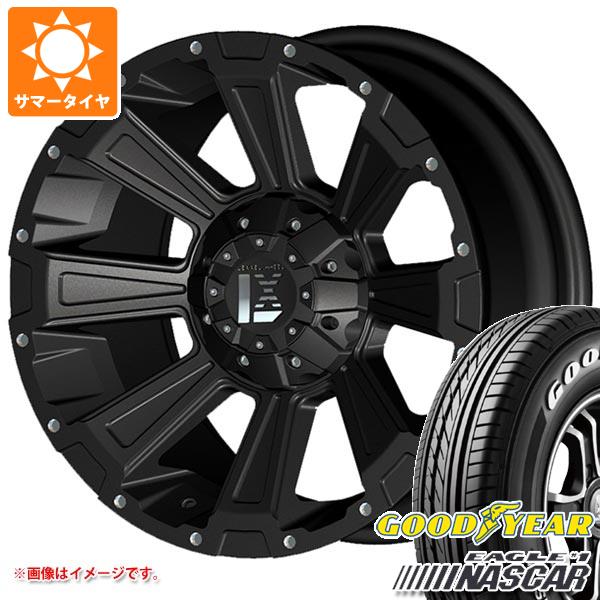 【タイヤ交換対象】ハイエース 200系用 2024年製 サマータイヤ グッドイヤー イーグル ＃1 ナスカー 215/65R16C 109/107R ホワイトレター オフビート レクセル オフロードスタイル デスロック 7.0-16 タイヤホイール4本セット