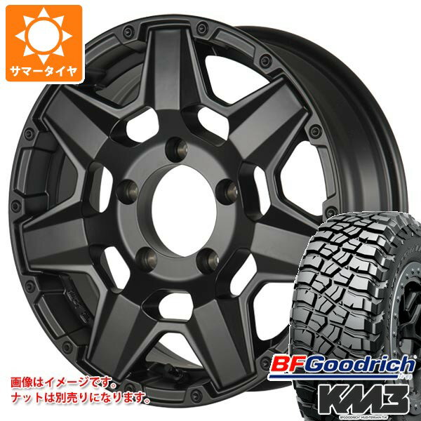 【タイヤ交換対象】スズキ ジムニー JB64W用 サマータイヤ BFグッドリッチ マッドテレーンT/A KM3 LT205/80R16 111/108Q クライメイト スワット 5.5-16 タイヤホイール4本セット