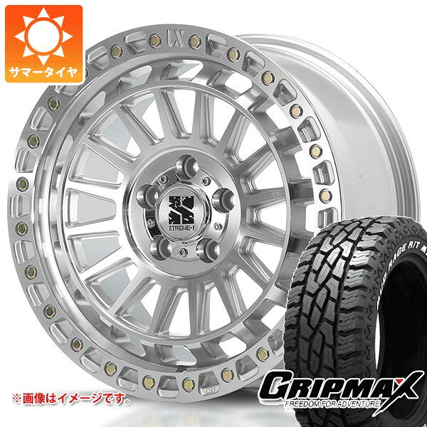 【タイヤ交換対象】ジープ ラングラー JK/JL系用 サマータイヤ グリップマックス マッドレイジ R/T MAX LT275/70R17 121/118Q ホワイトレター MLJ エクストリームJ XJ08 タイヤホイール4本セット