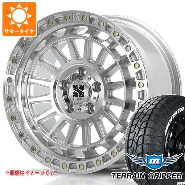 【タイヤ交換対象】ミツビシ エクリプスクロス GK系用 サマータイヤ モンスタ テレーングリッパー 225/65R17 106T ホワイトレター MLJ エクストリームJ XJ08 7.5-17 タイヤホイール4本セット