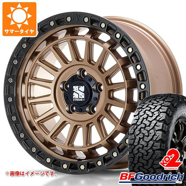 【タイヤ交換対象】ジープ ラングラー JK/JL系用 サマータイヤ BFグッドリッチ オールテレーンT/A KO2 33x12.50R18LT 118S ブラックレター MLJ エクストリームJ XJ08 タイヤホイール4本セット
