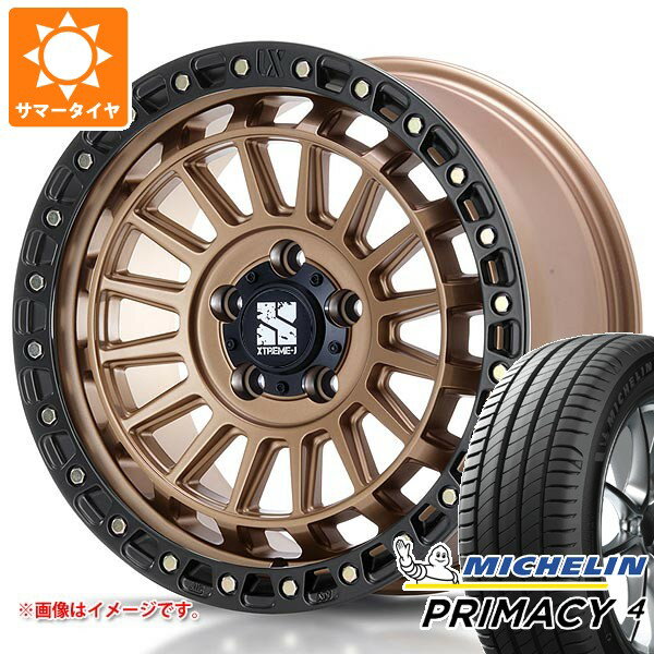 【タイヤ交換対象】ミツビシ エクリプスクロス GK系用 サマータイヤ ミシュラン プライマシー4 225/65R17 102H MLJ エクストリームJ XJ08 7.5-17 タイヤホイール4本セット