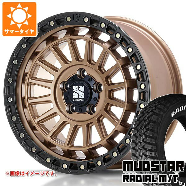 【タイヤ交換対象】ミツビシ エクリプスクロス GK系用 サマータイヤ マッドスター ラジアル M/T 215/70R16 100T ホワイトレター MLJ エクストリームJ XJ08 7.0-16 タイヤホイール4本セット