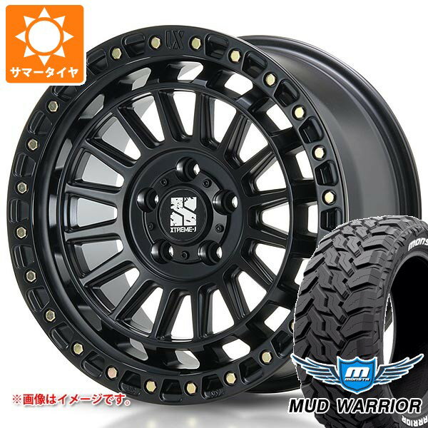 【タイヤ交換対象】ミツビシ エクリプスクロス GK系用 サマータイヤ モンスタ マッドウォーリアー LT235/70R16 104/101Q ホワイトレター MLJ エクストリームJ XJ08 7.0-16 タイヤホイール4本セット