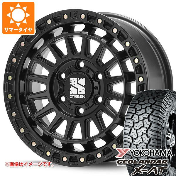 【タイヤ交換対象】トヨタ ランドクルーザー300用 サマータイヤ ヨコハマ ジオランダー X-AT G016 LT265/65R18 122/119Q ブラックレター MLJ エクストリームJ XJ08 8.0-18 タイヤホイール4本セット