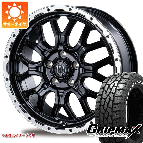 【タイヤ交換対象】ミツビシ エクリプスクロス GK系用 サマータイヤ グリップマックス マッドレイジ R/T MAX LT215/70R16 100/97R ホワイトレター インターミラノ マッドバーン XR-800M 6.5-16 タイヤホイール4本セット