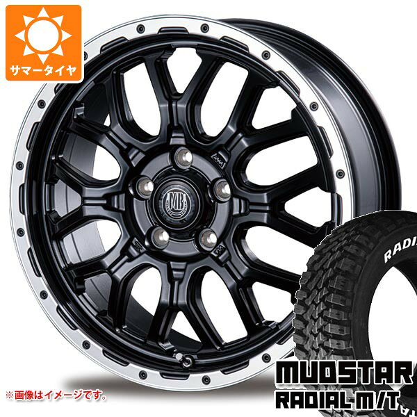 【タイヤ交換対象】ミツビシ エクリプスクロス GK系用 サマータイヤ マッドスター ラジアル M/T 225/70R16 103S ホワイトレター インターミラノ マッドバーン XR-800M 6.5-16 タイヤホイール4本セット