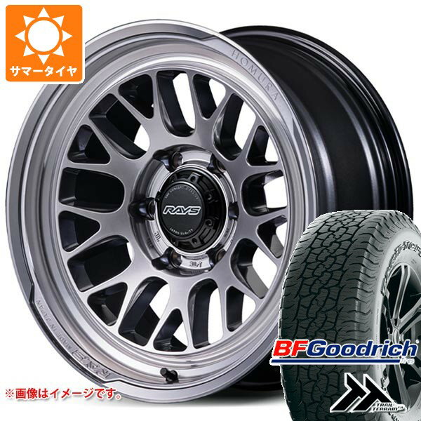 【タイヤ交換対象】スズキ ジムニーシエラ JB74W用 サマータイヤ BFグッドリッチ トレールテレーンT/A 225/60R18 100H ブラックレター レイズ ホムラ 2x9L-RA 7.0-18 タイヤホイール4本セット