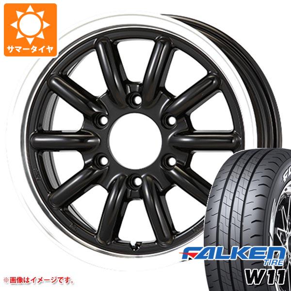 【タイヤ交換対象】ハイエース 200系用 2024年製 サマータイヤ ファルケン W11 215/65R16C 109/107N ホワイトレター エセックス ENCB 6.5-16 タイヤホイール4本セット