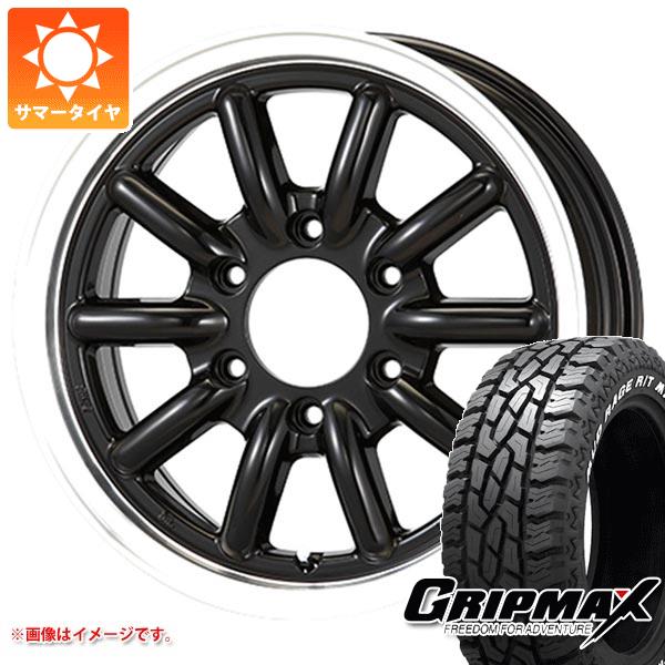 【タイヤ交換対象】ハイエース 200系用 サマータイヤ グリップマックス マッドレイジ R/T MAX LT215/70R16 100/97R ホワイトレター エセックス ENCB 6.5-16 タイヤホイール4本セット