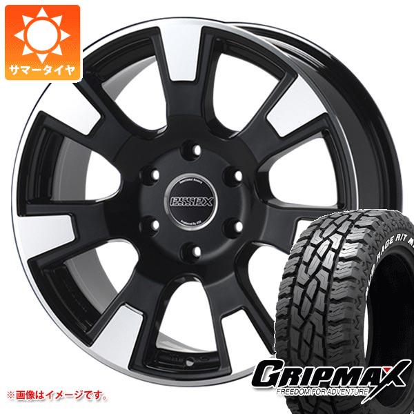 【タイヤ交換対象】ハイエース 200系用 サマータイヤ グリップマックス マッドレイジ R/T MAX LT215/70R16 100/97R ホワイトレター エセックス ES 7.0-16 タイヤホイール4本セット