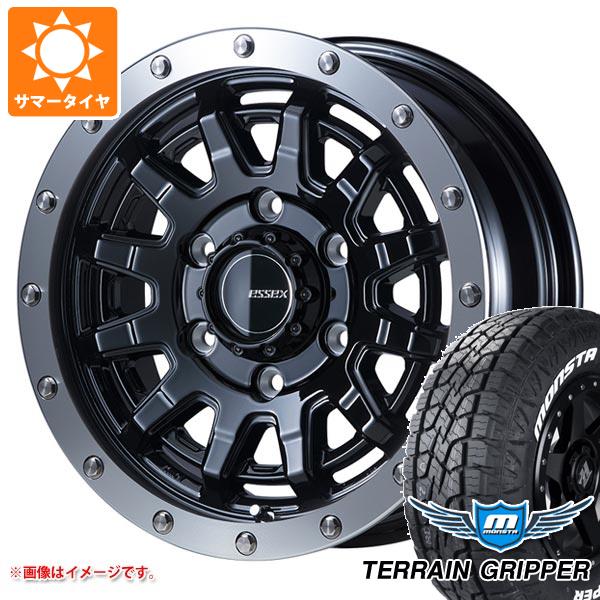 【タイヤ交換対象】ハイエース 200系用 サマータイヤ モンスタ テレーングリッパー 215/70R16 107/105Q LT ホワイトレター エセックス EX-16 6.5-16 タイヤホイール4本セット