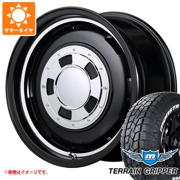 【タイヤ交換対象】ジムニー用 サマータイヤ モンスタ テレーングリッパー 175/80R16 91S ホワイトレター ガルシア シスコ 5.5-16 タイヤホイール4本セット