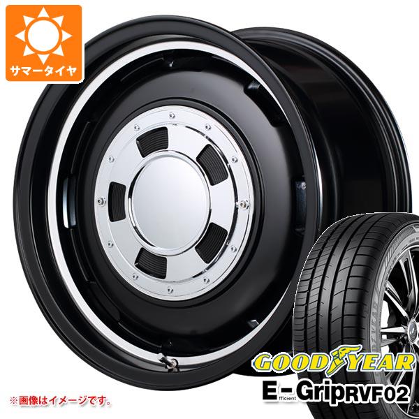 【タイヤ交換対象】サマータイヤ 165/55R15 75V グッドイヤー エフィシエントグリップ RVF02 ガルシア シスコ 4.5-15 タイヤホイール4本セット