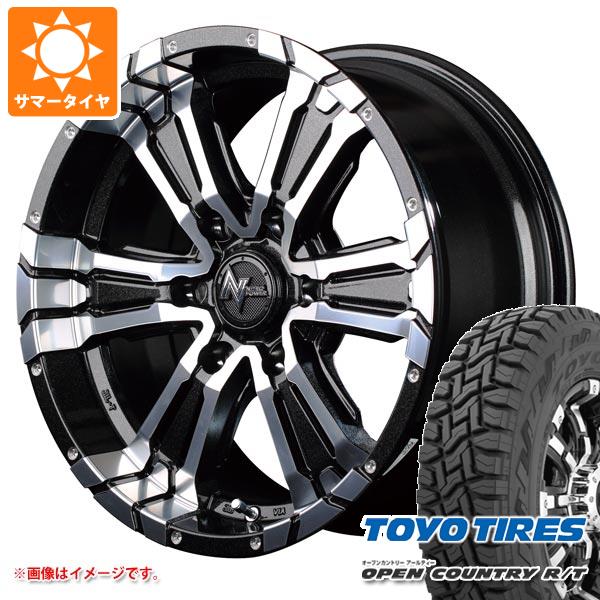 【タイヤ交換対象】FJクルーザー 10系用 サマータイヤ トーヨー オープンカントリー R/T LT265/70R17 112/109Q ホワイトレター ナイトロパワー クロスクロウ 8.0-17 タイヤホイール4本セット