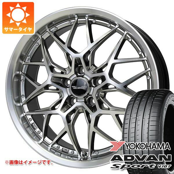 【タイヤ交換対象】トヨタ 40系アルファード用 サマータイヤ ヨコハマ アドバンスポーツV107 245/45R20 103W XL ★ BMW承認 V107E プレシャス アスト M5 8.5-20 タイヤホイール4本セット