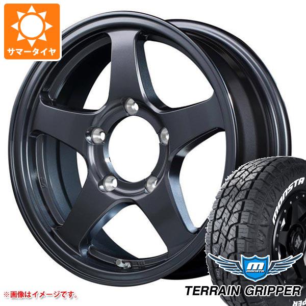 【タイヤ交換対象】5本セット ジムニー用 サマータイヤ モンスタ テレーングリッパー 175/80R16 91S ホワイトレター オフパフォーマー RT-5Nプラス2 5.5-16 タイヤホイール5本セット