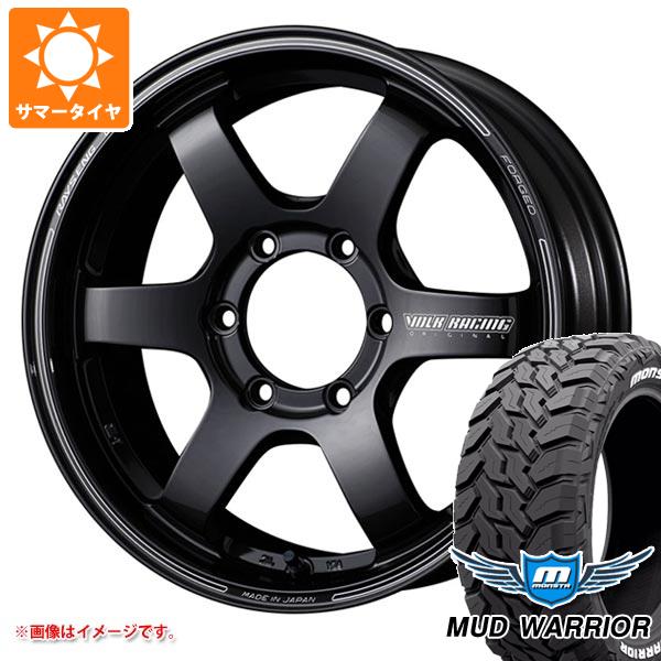 【タイヤ交換対象】ランドクルーザー プラド 150系用 サマータイヤ モンスタ マッドウォーリアー LT265/60R18 119/116Q ホワイトレター レイズ ボルクレーシング TE37SB 8.5-18 タイヤホイール4本セット