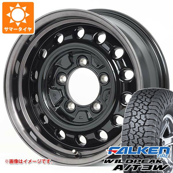 【タイヤ交換対象】スズキ ジムニーノマド JC74W用 サマータイヤ ファルケン ワイルドピーク A/T3W 235/70R16 109T XL アピオ ワイルドボア D 6.0-16 タイヤホイール4本セット