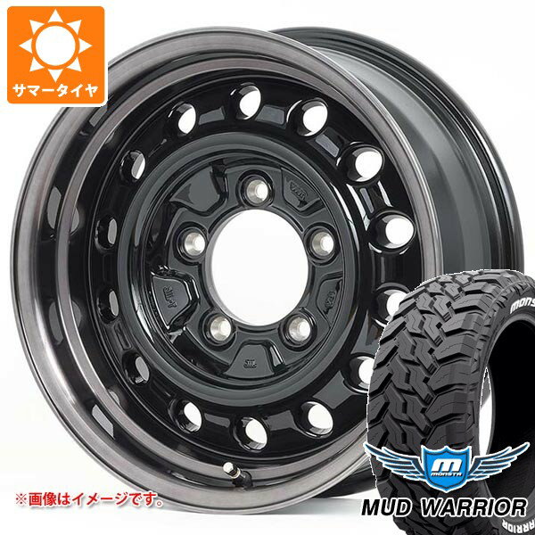 【タイヤ交換対象】5本セット スズキ ジムニーノマド JC74W用 サマータイヤ モンスタ マッドウォーリアー LT215/70R16 107/105Q ホワイトレター アピオ ワイルドボア D 6.0-16 タイヤホイール5本セット