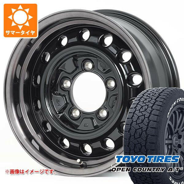 【タイヤ交換対象】5本セット スズキ ジムニーノマド JC74W用 サマータイヤ トーヨー オープンカントリー A/T3 195/80R15 107/105N LT ホワイトレター アピオ ワイルドボア D 6.0-15 タイヤホイール5本セット