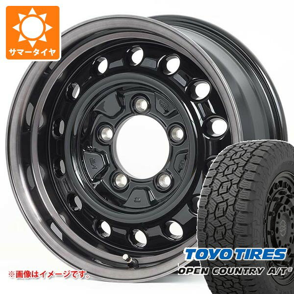 【タイヤ交換対象】5本セット スズキ ジムニーノマド JC74W用 サマータイヤ トーヨー オープンカントリー A/T3 235/70R16 106T ブラックレター アピオ ワイルドボア D 6.0-16 タイヤホイール5本セット