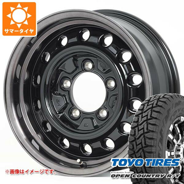【タイヤ交換対象】スズキ ジムニーノマド JC74W用 サマータイヤ 2025年製 トーヨー オープンカントリー R/T 215/70R16 100Q ブラックレター アピオ ワイルドボア D 6.0-16 タイヤホイール4本セット