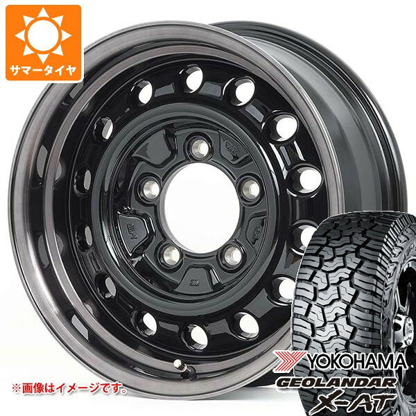 【タイヤ交換対象】スズキ ジムニーノマド JC74W用 サマータイヤ ヨコハマ ジオランダー X-AT G016 195/80R15 107/105N LT アウトラインホワイトレター G016A アピオ ワイルドボア D 6.0-15 タイヤホイール4本セット