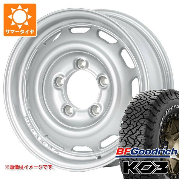 【タイヤ交換対象】5本セット スズキ ジムニーシエラ JB74W用 サマータイヤ BFグッドリッチ オールテレーンT/A KO3 LT195/80R15 107S ホワイトレター アピオ ワイルドボア ベンチュラ 6.0-15 タイヤホイール5本セット