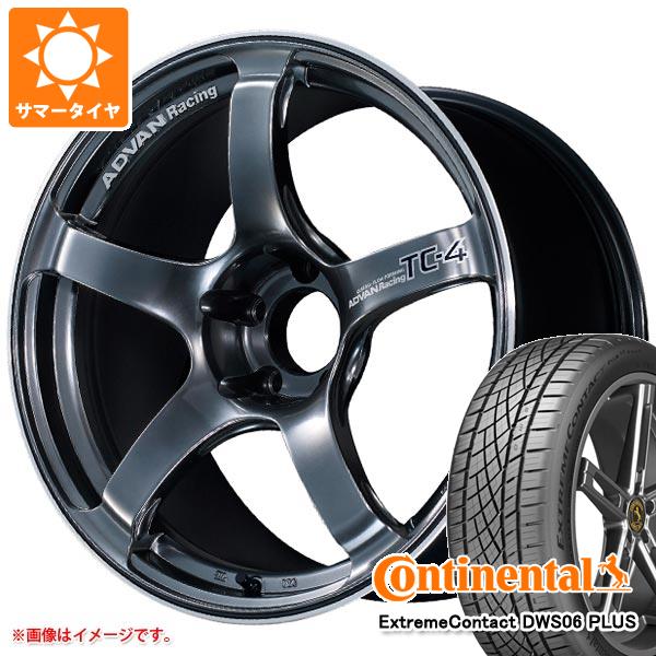 【タイヤ交換対象】サマータイヤ 235/55R18 100W コンチネンタル エクストリームコンタクト DWS06 プラス アドバンレーシング TC-4 7.5-18 タイヤホイール4本セット