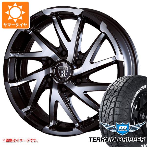 【タイヤ交換対象】ハイエース 200系用 サマータイヤ モンスタ テレーングリッパー 215/70R16 107/105Q LT ホワイトレター クリムソン バルベロ ダイナミックツイスト 6.5-16 タイヤホイール4本セット