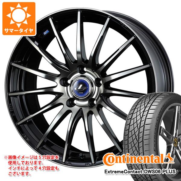 【タイヤ交換対象】サマータイヤ 245/50R18 100W コンチネンタル エクストリームコンタクト DWS06 プラス レオニス ナヴィア 05 8.0-18 タイヤホイール4本セット