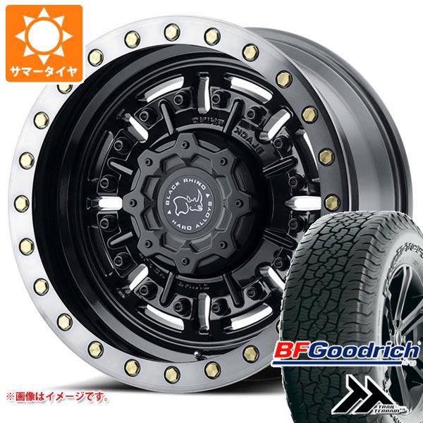 Rakuten - 【タイヤ交換対象】ランドクルーザー プラド 150系用 サマータイヤ BFグッドリッチ トレールテレーンT/A 265/65R17 112T アウトラインホワイトレター ブラックライノ エイブラムス 8.5-17 タイヤホイール4本セット