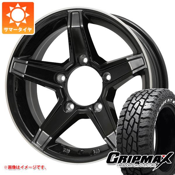 【タイヤ交換対象】5本セット ジムニー用 サマータイヤ グリップマックス マッドレイジ R/T MAX LT185/85R16 105/103Q ホワイトレター プレミックス エステラ 5.5-16 タイヤホイール5本セット