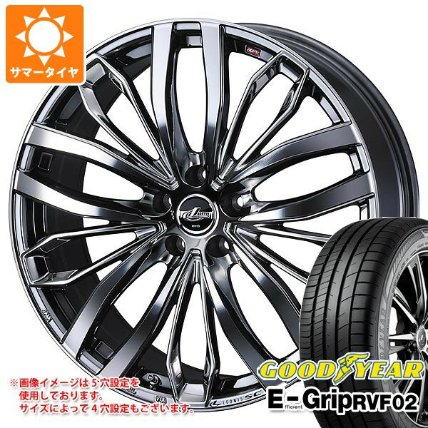 【タイヤ交換対象】サマータイヤ 215/65R16 98H グッドイヤー エフィシエントグリップ RVF02 レオニス SC 6.5-16 タイヤホイール4本セット