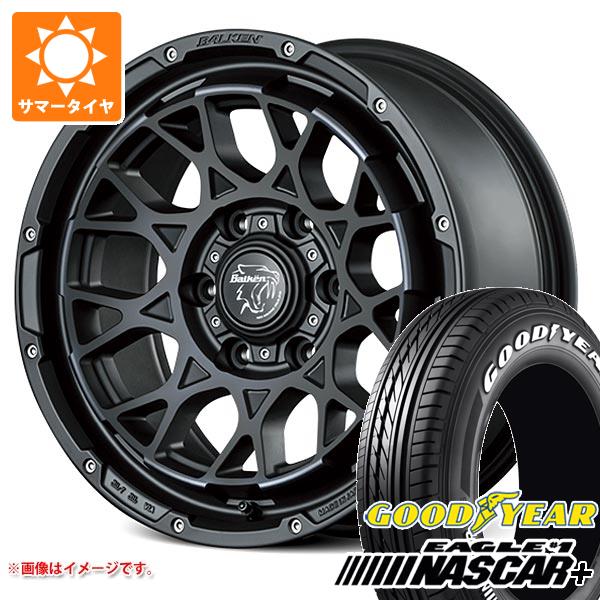 【タイヤ交換対象】ハイエース 200系用 2026年製 サマータイヤ グッドイヤー イーグル ＃1 ナスカープラス 215/65R16C 109/107R ホワイトレター ヴァルケン ローツェ 6.5-16 タイヤホイール4本セット