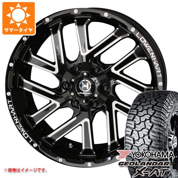 【タイヤ交換対象】ハイラックス 120系用 サマータイヤ ヨコハマ ジオランダー X-AT G016 275/55R20 117T XL ブラックレター レーベンハート GXL206 8.5-20 タイヤホイール4本セット