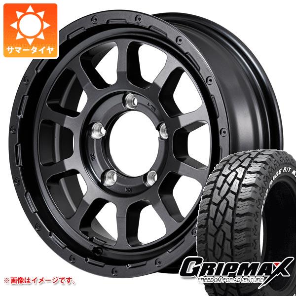 【タイヤ交換対象】5本セット スズキ ジムニーノマド JC74W用 サマータイヤ グリップマックス マッドレイジ R/T MAX LT185/85R16 105/103Q ホワイトレター ナイトロパワー M10 パーシング バレルブラックエディション 6.0-16 タイヤホイール5本セット