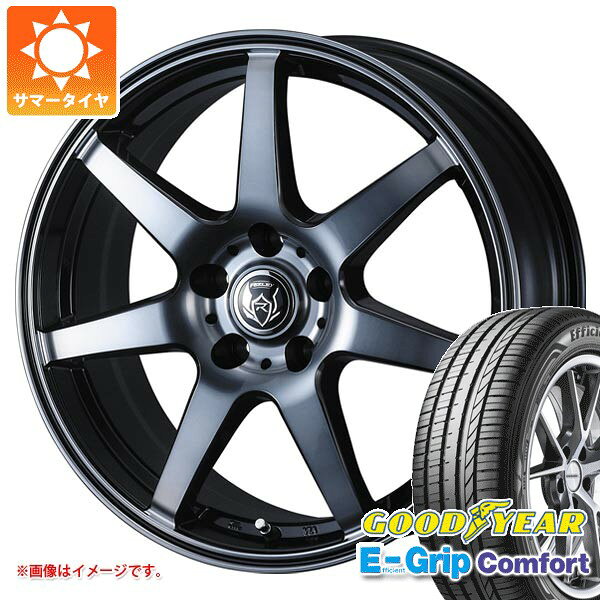 Rakuten - 【タイヤ交換対象】サマータイヤ 225/40R18 92W XL グッドイヤー エフィシエントグリップコンフォート ライツレー KW 7.5-18 タイヤホイール4本セット
