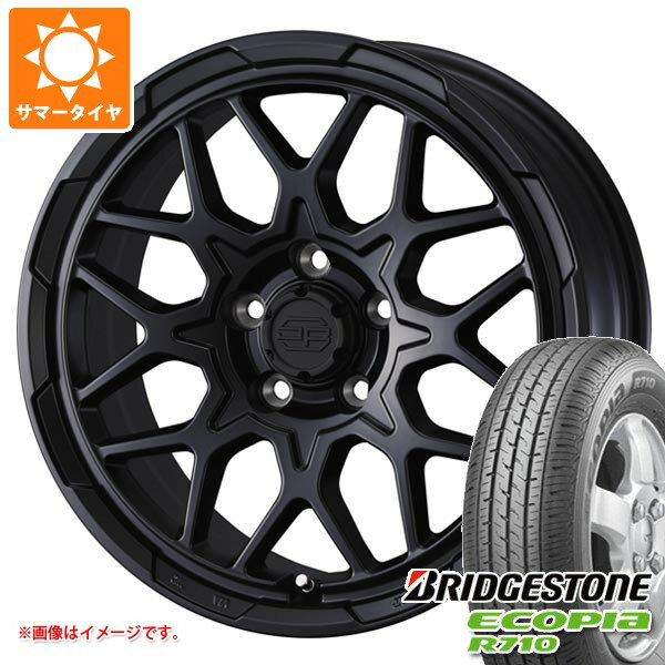 【タイヤ交換対象】トヨタ タウンエース バン 400系前期用 サマータイヤ ブリヂストン エコピア R710 175/80R14 99/98N スタットベルク2 5.0-14 タイヤホイール4本セット