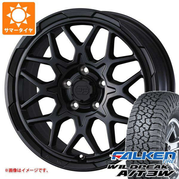 【タイヤ交換対象】ミツビシ エクリプスクロス GK系用 サマータイヤ ファルケン ワイルドピーク A/T3W 235/70R16 109T XL スタットベルク2 7.0-16 タイヤホイール4本セット