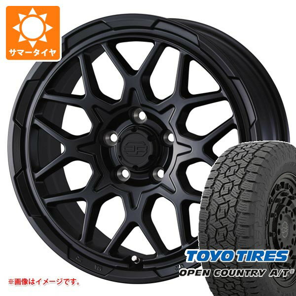 【タイヤ交換対象】ミツビシ エクリプスクロス GK系用 サマータイヤ トーヨー オープンカントリー A/T3 235/65R17 108H XL ブラックレター スタットベルク2 7.0-17 タイヤホイール4本セット