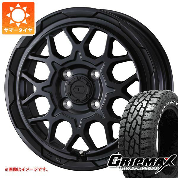【タイヤ交換対象】スズキ キャリイ DA16T用 サマータイヤ グリップマックス マッドレイジ R/T MAX 145R14C 85/83Q ホワイトレター スタットベルク2 4.5-14 タイヤホイール4本セット