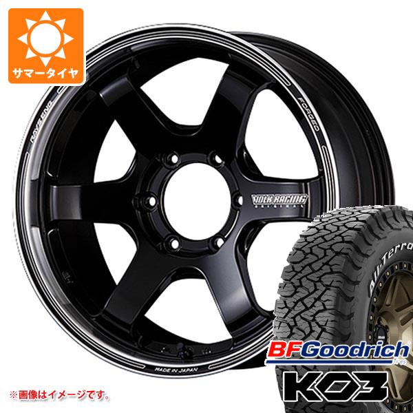 【タイヤ交換対象】ランドクルーザー プラド 150系用 サマータイヤ BFグッドリッチ オールテレーンT/A KO3 LT265/65R18 117/114S ホワイトレター レイズ ボルクレーシング TE37SB ツアラー 8.5-18 タイヤホイール4本セット