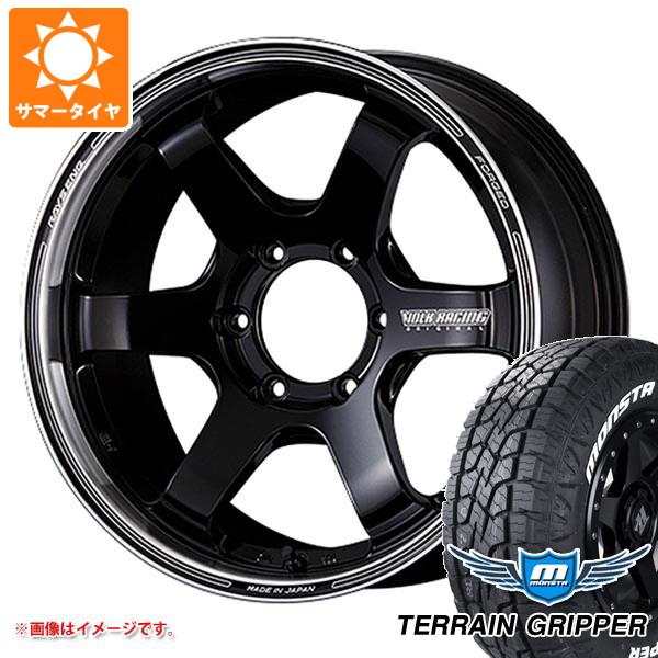 【タイヤ交換対象】ハイラックス 120系用 サマータイヤ モンスタ テレーングリッパー 265/60R18 114T XL ホワイトレター レイズ ボルクレーシング TE37SB ツアラー 8.5-18 タイヤホイール4本セット