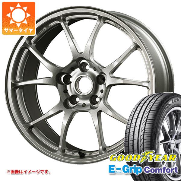 【タイヤ交換対象】サマータイヤ 205/40R17 84W XL グッドイヤー エフィシエントグリップコンフォート TWS モータースポーツ T66-F 7.5-17 タイヤホイール4本セット